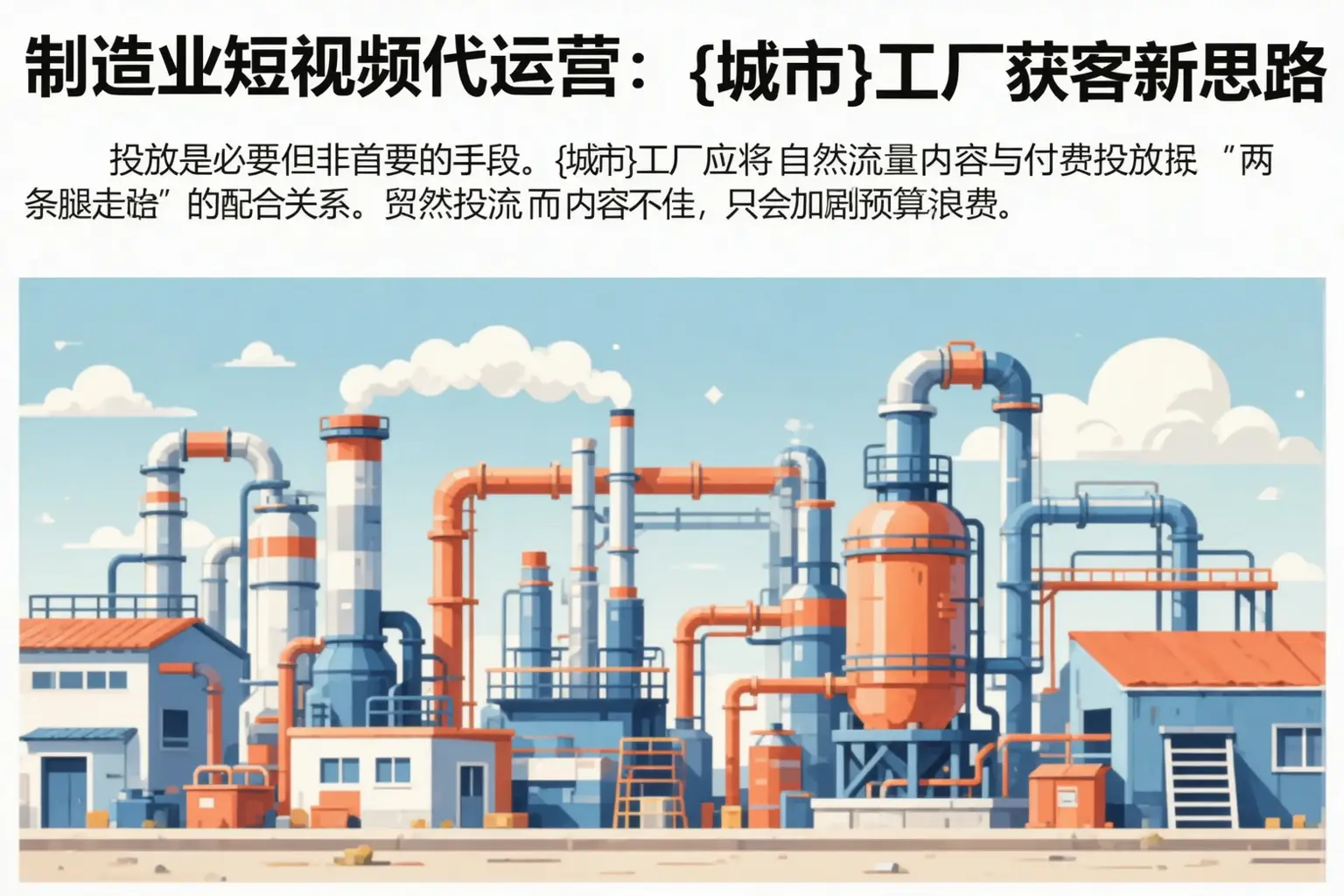 制造业短视频代运营：胡杨河工厂获客新思路