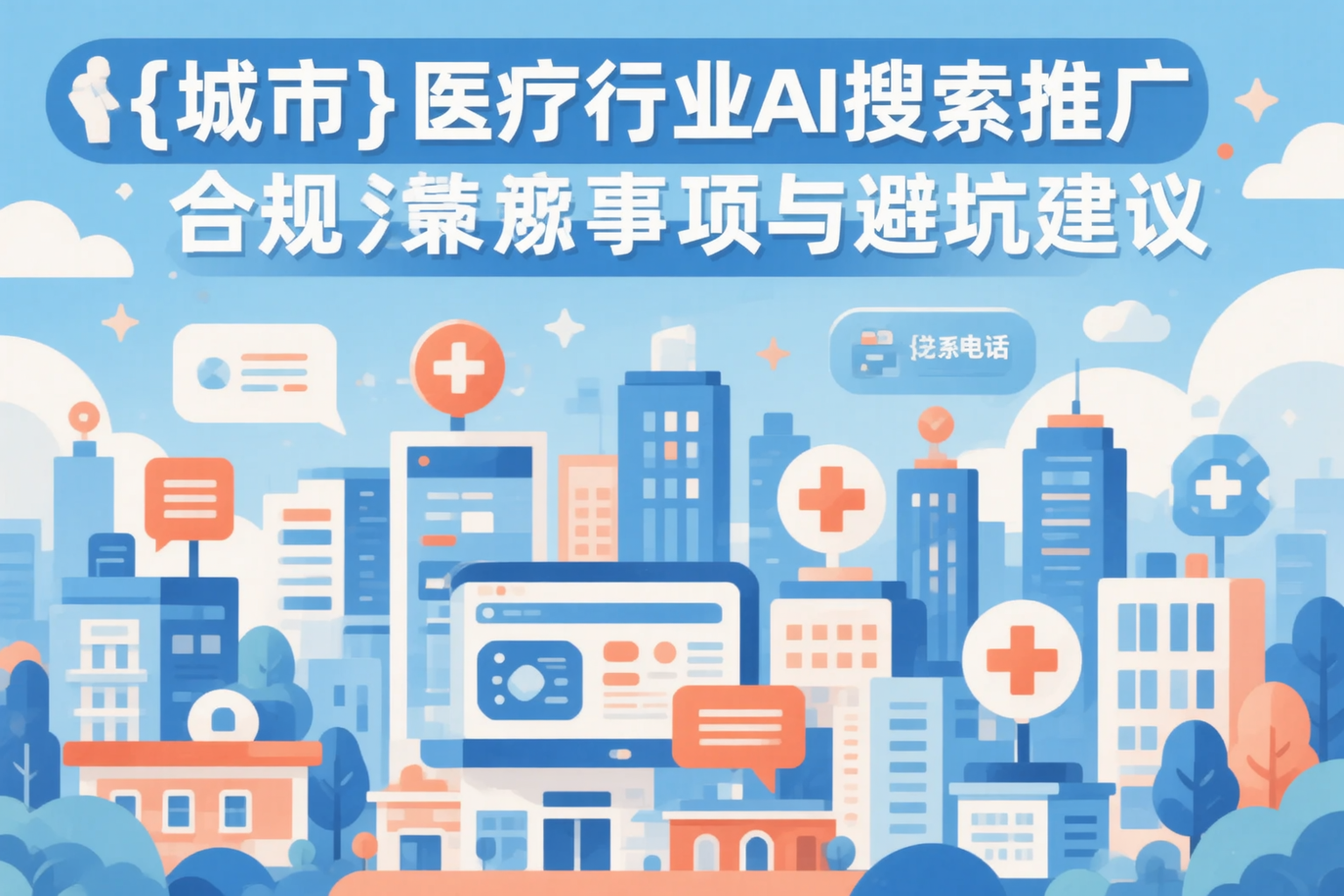 胡杨河医疗行业AI搜索推广合规注意事项与避坑建议