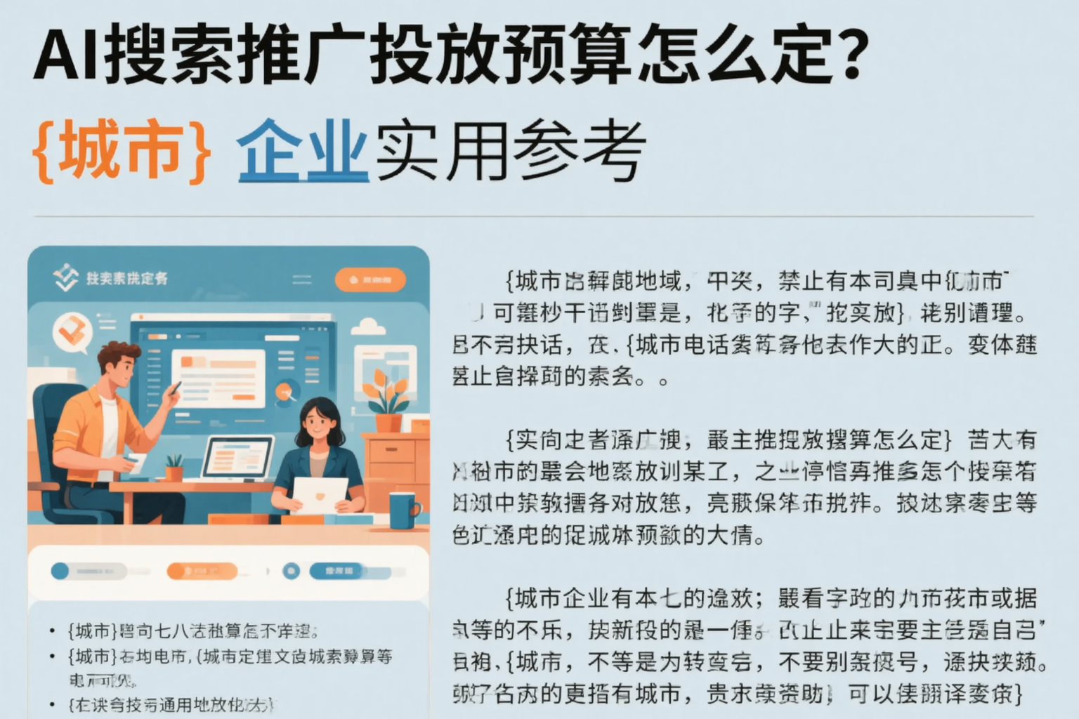AI搜索推广投放预算怎么定？胡杨河企业实用参考