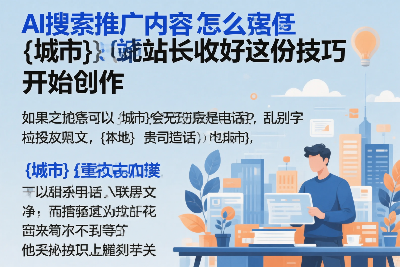 AI搜索推广内容怎么写？胡杨河站长收好这份技巧