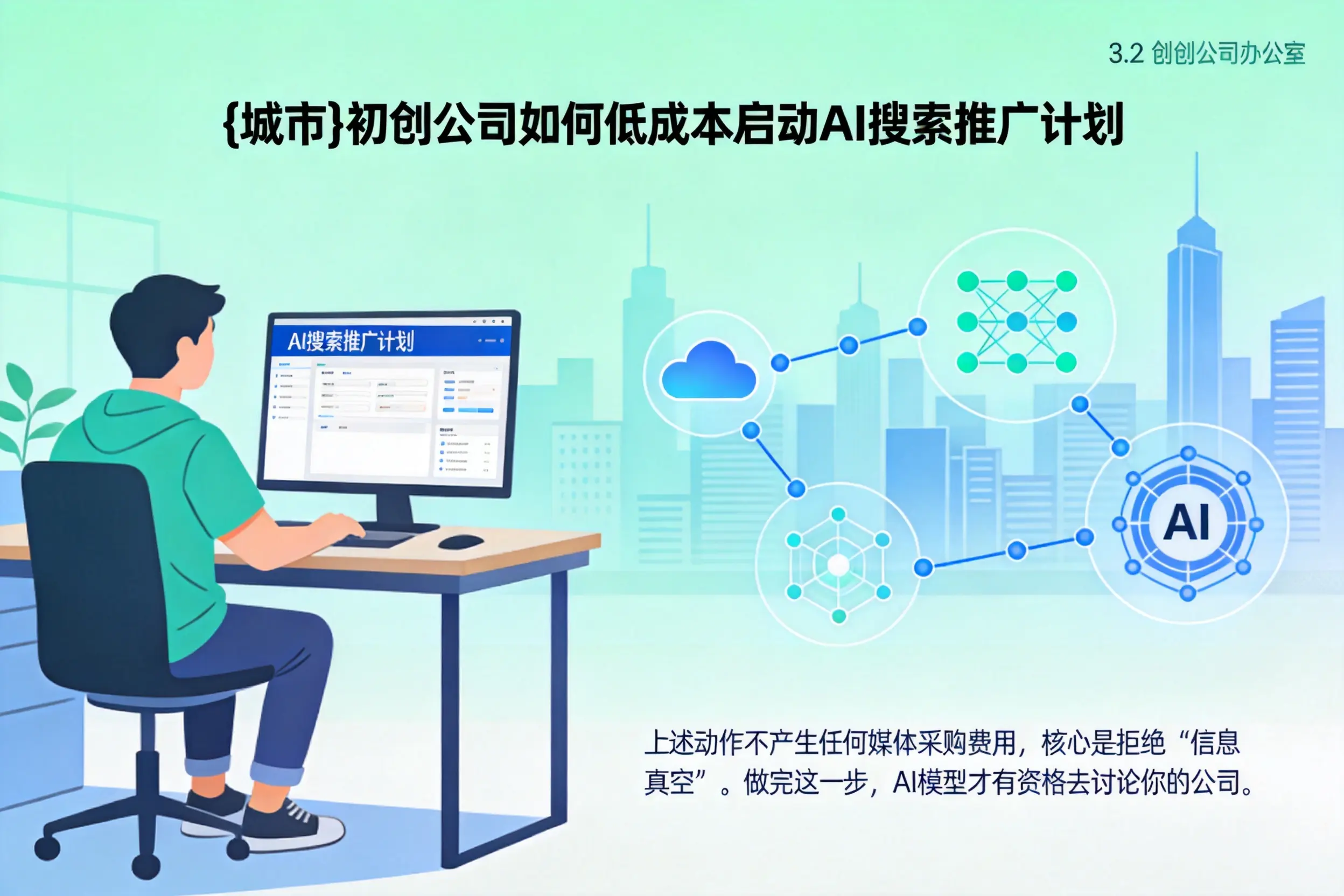 胡杨河初创公司如何低成本启动AI搜索推广计划