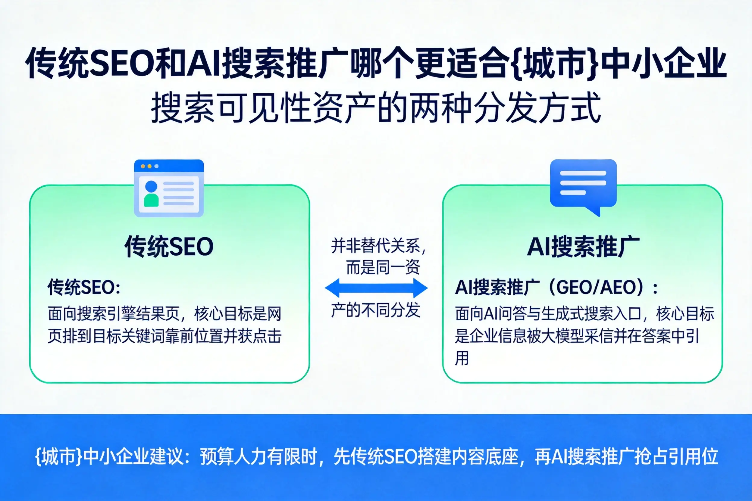 传统SEO和AI搜索推广哪个更适合胡杨河中小企业