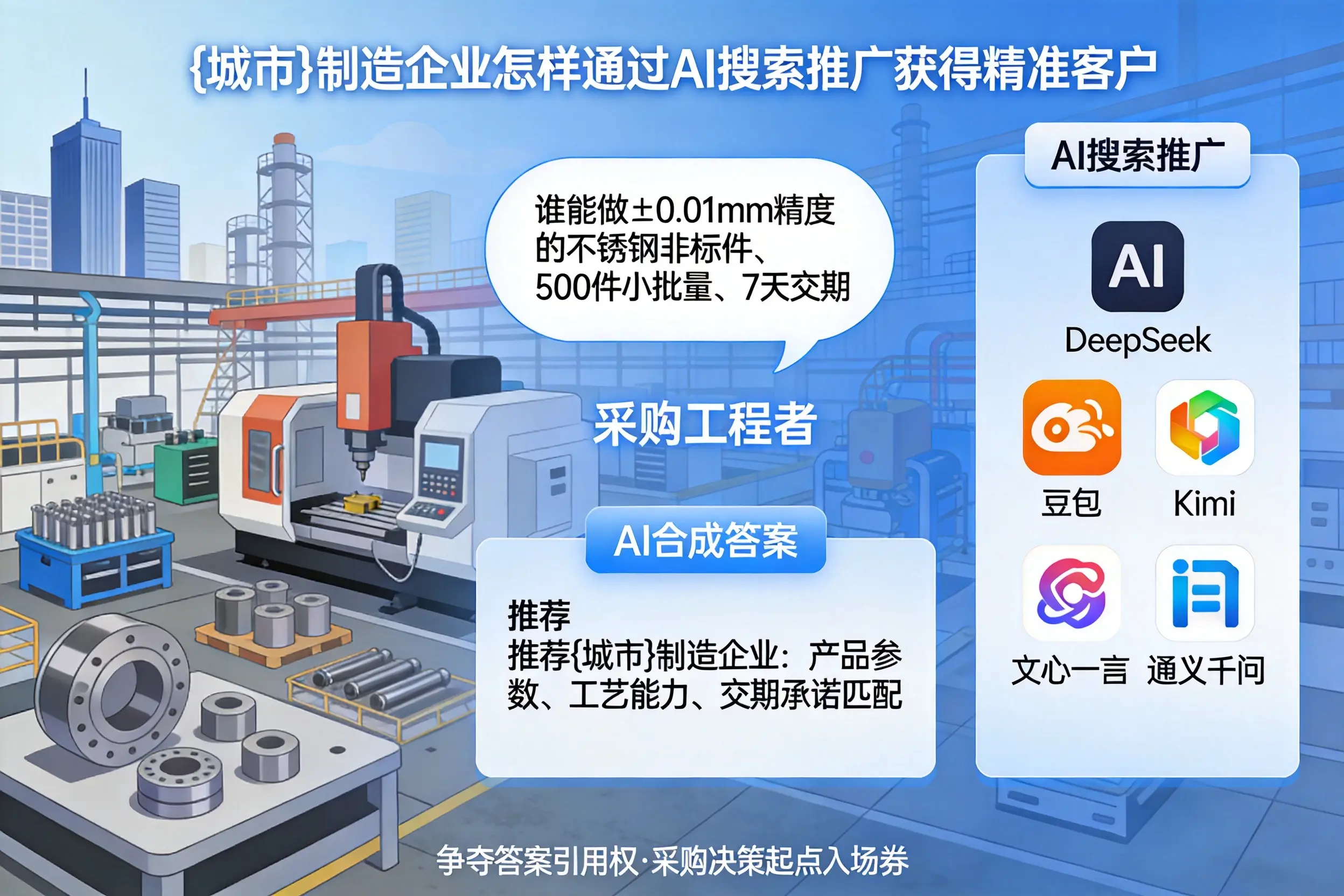 胡杨河制造企业怎样通过AI搜索推广获得精准客户