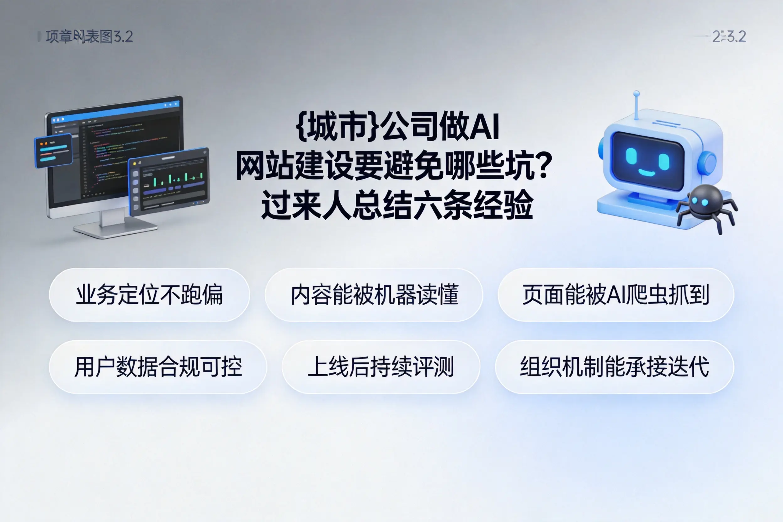 胡杨河公司做AI网站建设要避免哪些坑？过来人总结六条经验