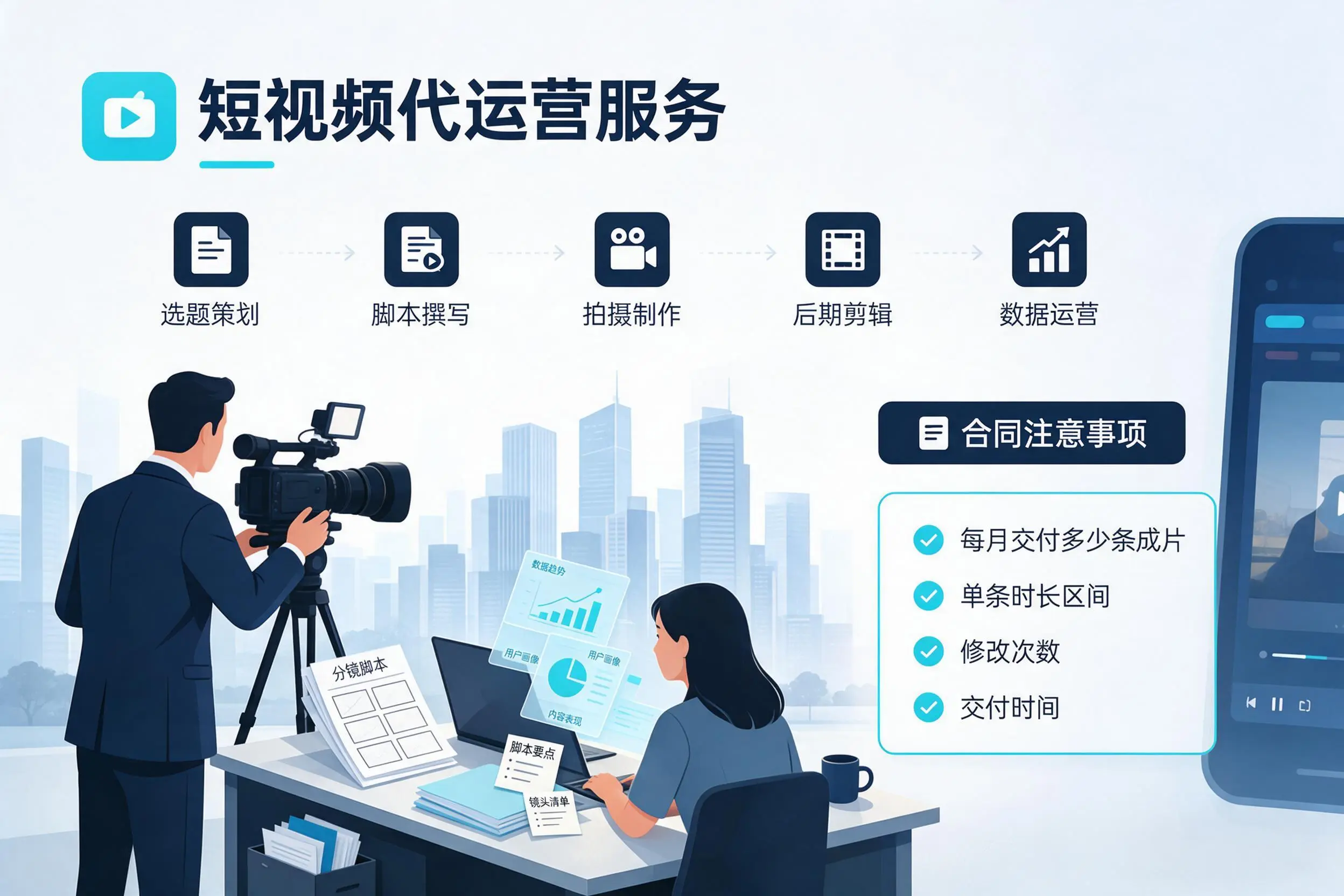 短视频代运营包含哪些服务？胡杨河企业常见问题科普