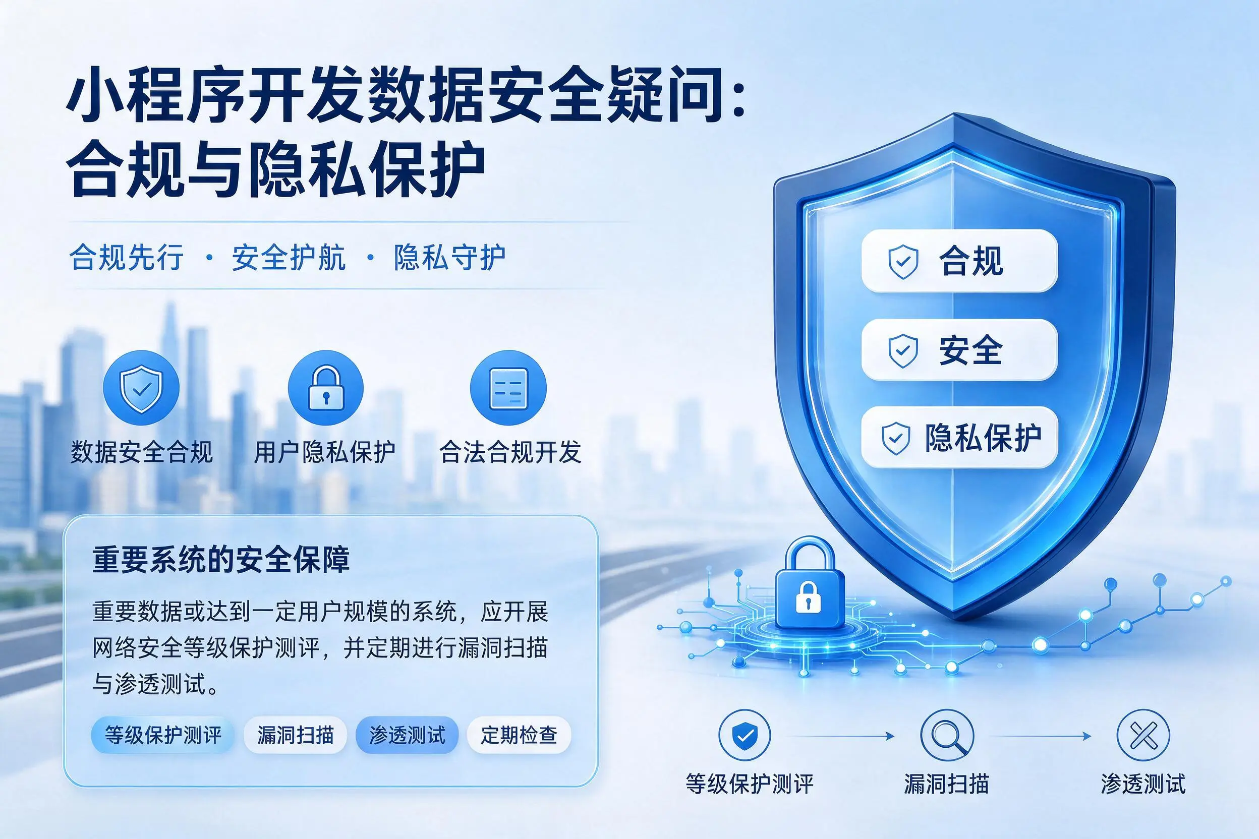 胡杨河小程序开发数据安全疑问：合规与隐私保护