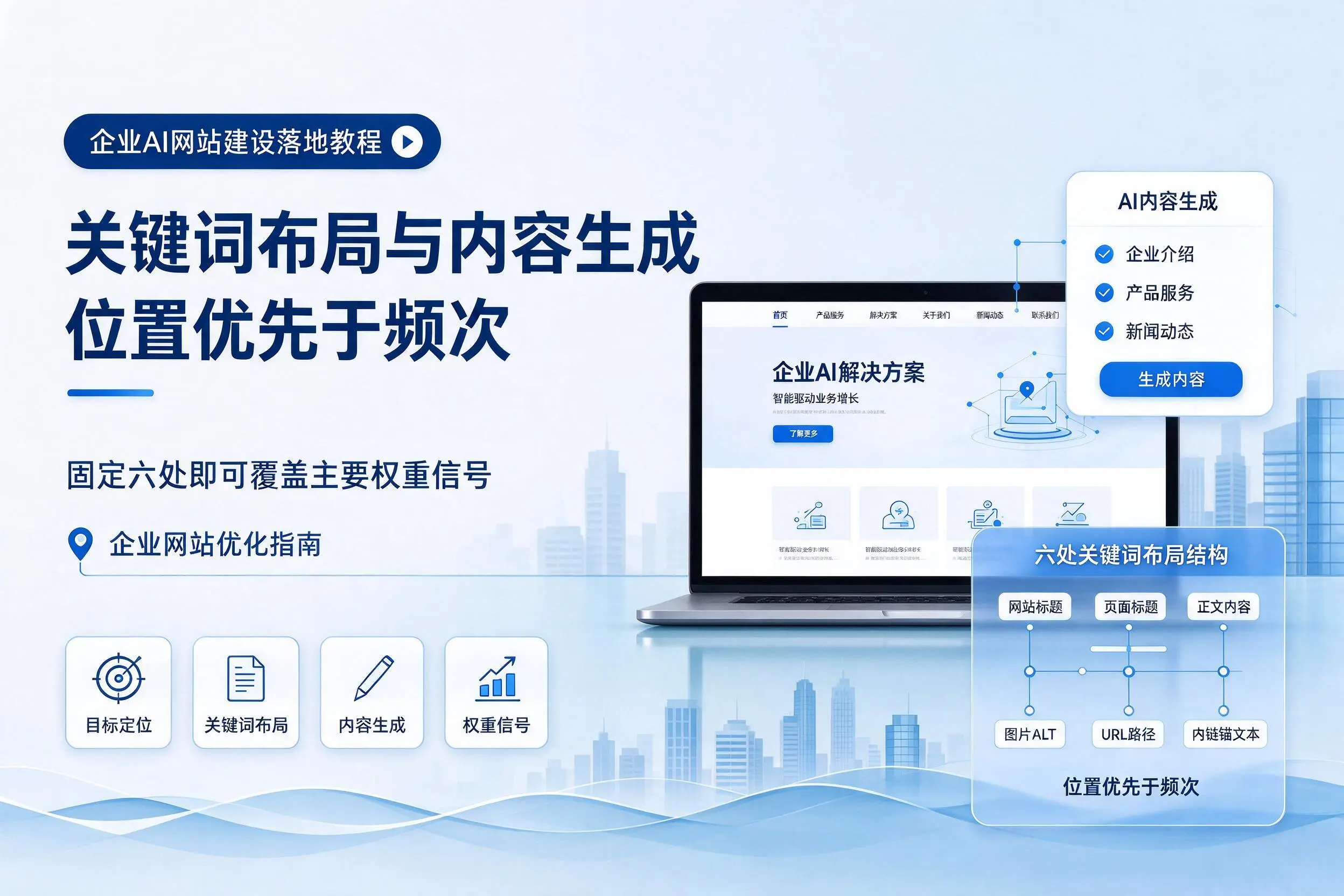 胡杨河企业AI网站建设落地教程：关键词布局与内容生成